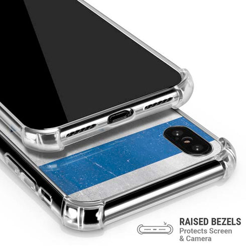 Israel Flag Distressed iPhone X/XS Clear Case